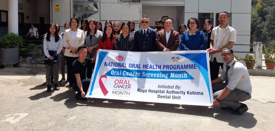 NHAK Dental Unit conducted ‘oral cancer screening activities’ at Kros College Kohima on April 6.